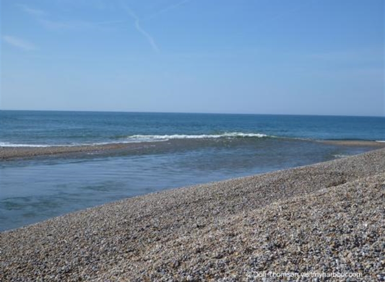 The Harbour Bar looking out at half tide