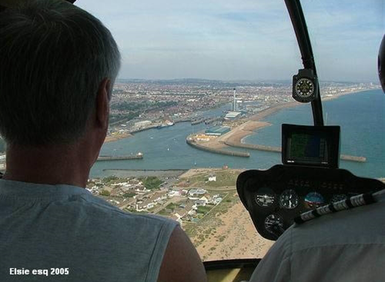 Aerial shot, Shoreham locks and Eastern Arm