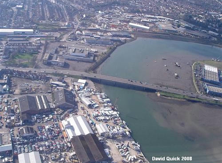 5.Aerial Photo of Itchen River, Northam Bridge