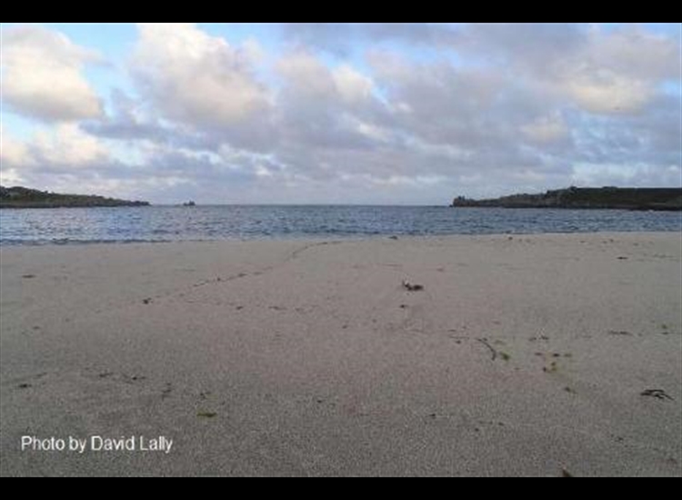 The Cove looking South from the sandbar. Unusually empty but look at the clouds - Southerly wind.