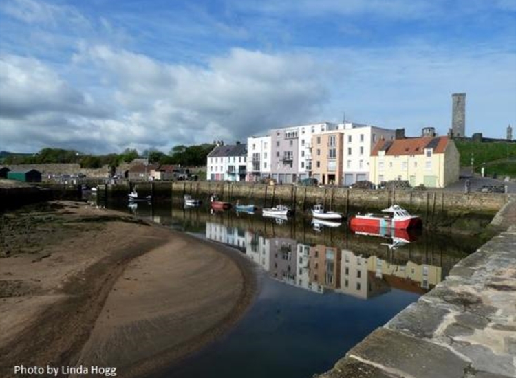 Outer Harbour with the distinctive white buildings visible from the East