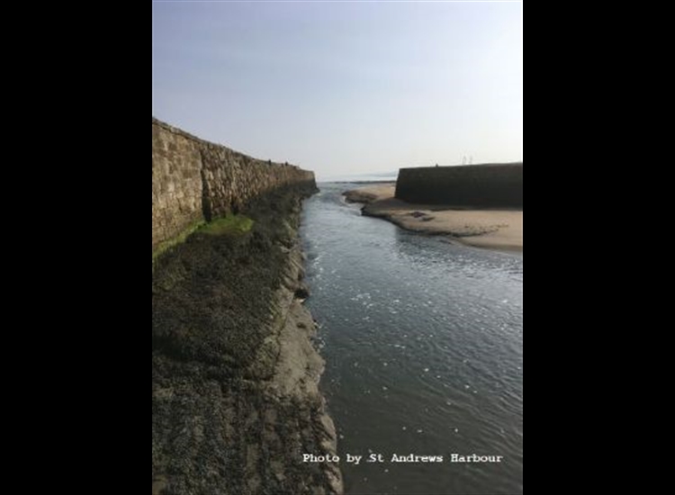 St Andrews Entrance after sluicing gives a slightly wider channel