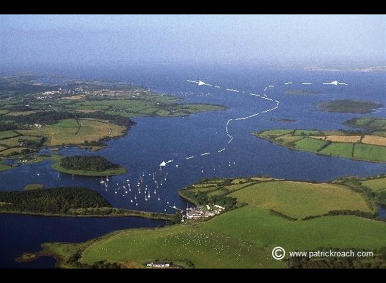 Quoile River Yacht Club looking NW towards Ringburr Point