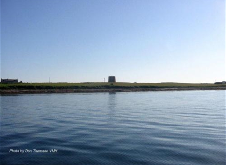 Longhope Martello Tower on Sothern side of entrance