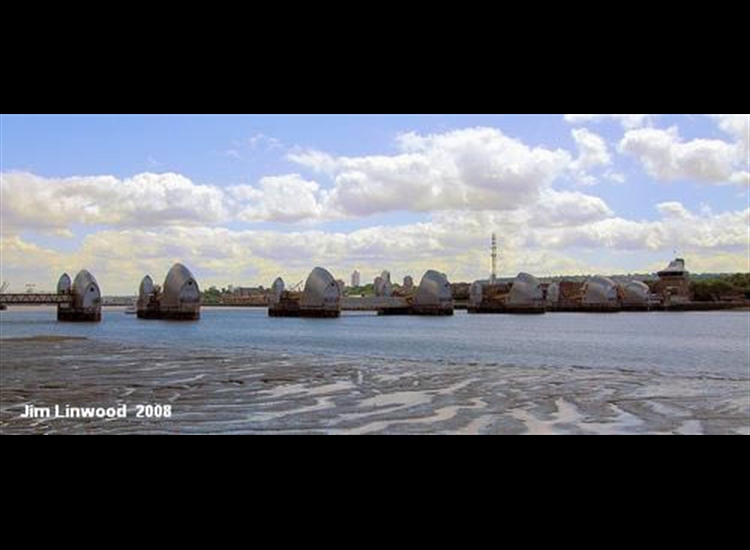 Thames Barrier, from the N