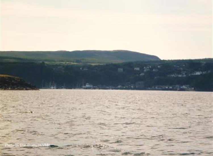 Tobermory entrance looking in from the Sound of Mull