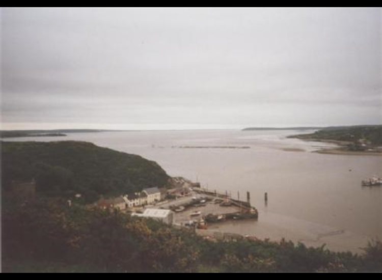 Ballyhack from the North at LW. Note Passage Spit in distance