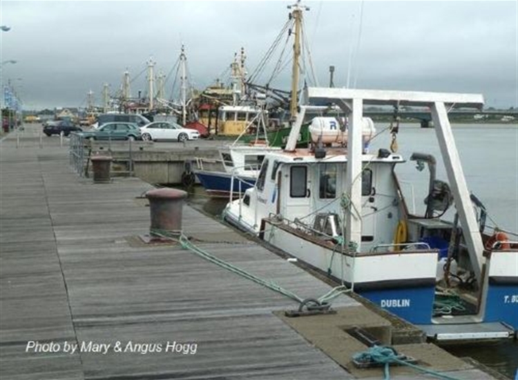 Wexford Town Quay with Harbour Bridge in background