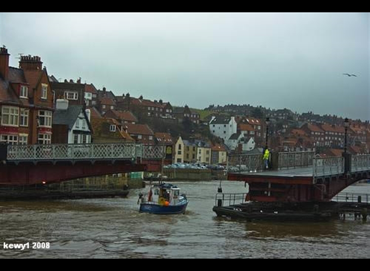 Swing Bridge in action, Whitby