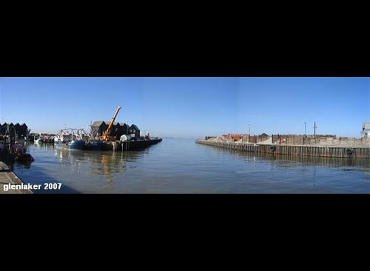 4.Looking out to sea from within Whitstable Harbour