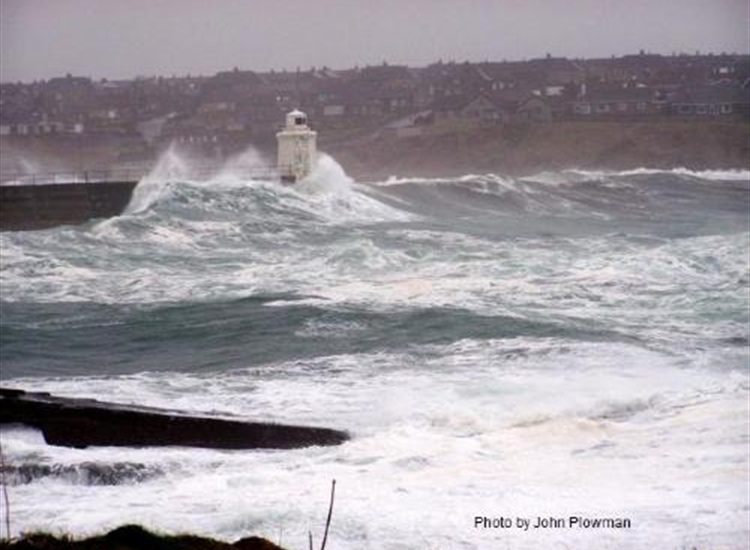 3a Wick harbour entrance in an Easterly blow