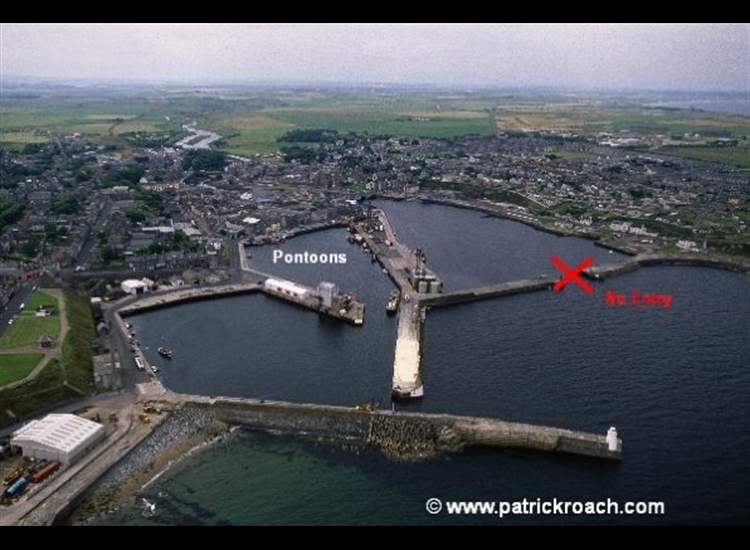 Wick beforethe installation of pontoons in inner harbour